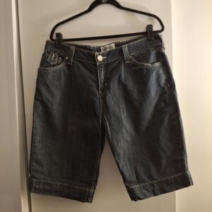 Signature by Levi Strauss Women's Dark Blue Denim Shorts